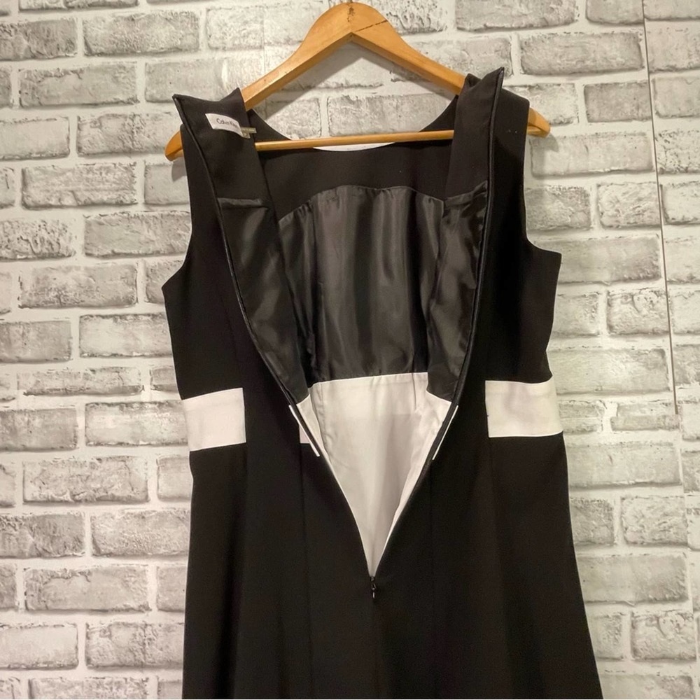 Calvin Klein Mod Fit & Flare Sleeveless Dress Size 12P - Picture 11 of 13